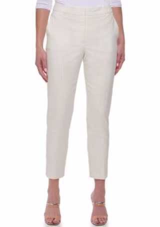 DKNY Women's Pinstripe Essex Twill Pants