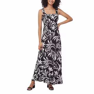 MSK Sleeveless Maxi Dress, Small, Black