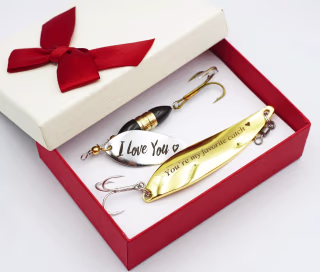 Custom Fishing lure Personalized bait Pike trout Real Gift for fisherman Him Daddy Grandpa Father's day gift Brother godfather