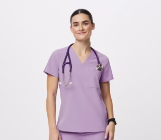 One-Pocket Scrub Top