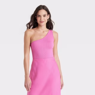 Slim Fit Seamless One Shoulder Tank