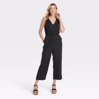 Sleeveless Linen Jumpsuit