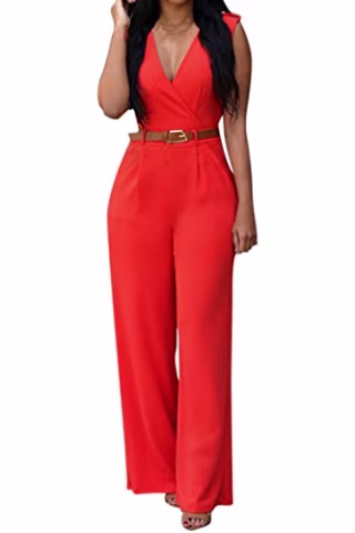 Pink Queen Jumpsuit with Belt