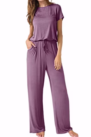 Lainab Wide Leg Casual Jumpsuit