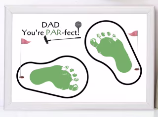 Golf Footprint Art Craft