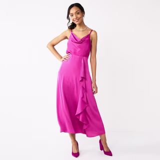 Women's Nine West Cowlneck Maxi Dress