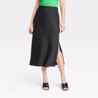 Women's Midi A-Line Slip Skirt - A New Day(TM)