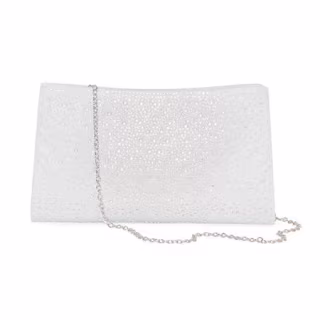 Gunne Sax by Jessica McClintock Kacie Evening Bag, One Size, Silver