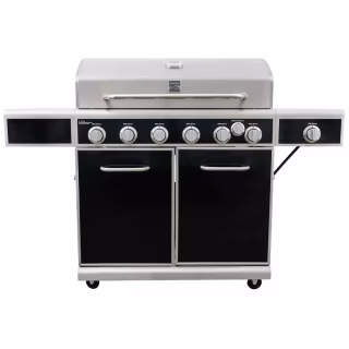 Kenmore Black and Stainless Steel 6-Burner Liquid Propane Gas Grill