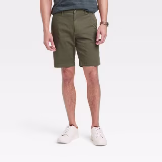 Men's Every Wear 9" Slim Fit Flat Front Chino Shorts - Goodfellow & Co