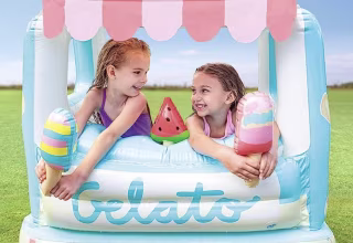 Ice Cream Stand Inflatable Playhouse and Pool