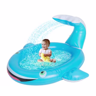 Inflatable Kiddie Pool Sprinkler Splash Pad