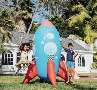 Inflatable Backyard Rocketship Sprinkler