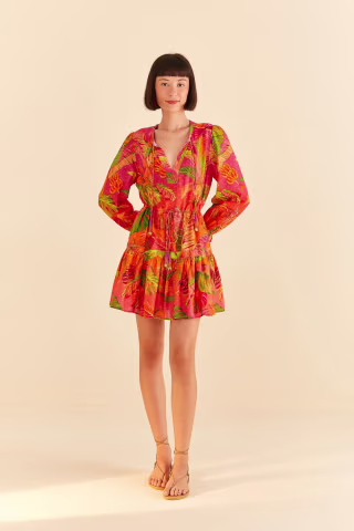 Ombr? Forest Cotton Minidress
