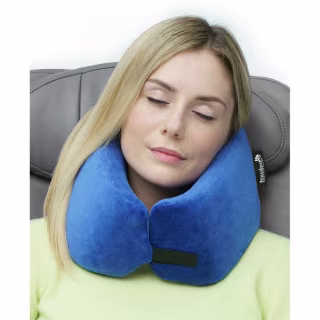 TRAVELREST Nest Patented Memory Foam Travel Pillow/Neck Pillow - Washable - Voted Best Travel Pillow for 2018-2022 by NYTimes Wirecutter - Packs to 1/4 of its Size (2 Year Warranty)