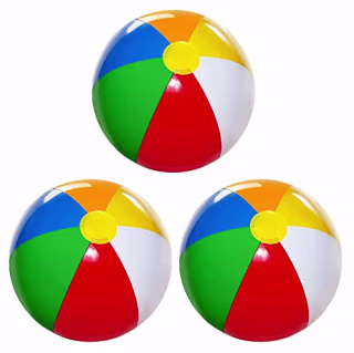 Inflatable Beach Balls 3-Pack