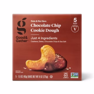 Chocolate Chip Cookie Dough Nutrition Bars