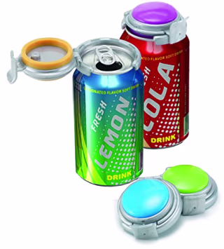 Jokari Fizz-Keeper Can Pump and Pour, Assorted Colors (Pack of 3) (3)