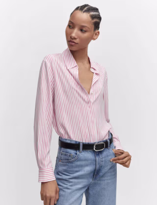 Buttoned Flowy Shirt