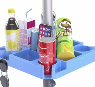 16-Inch Beach Umbrella Table Tray 