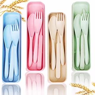 Ydytop Reusable Travel Essentials Flatware