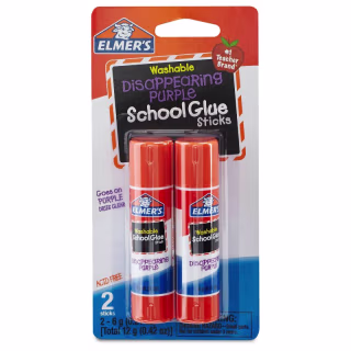 Disappearing Purple Washable Glue Sticks