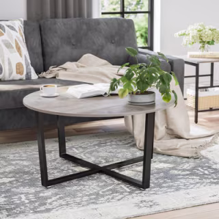 Union Rustic Wetumka Cross Legs Coffee Table