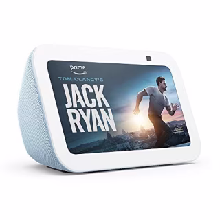 All-new Echo Show 5 (3rd Gen, 2023 release) | Smart display with deeper bass and clearer sound | Cloud Blue