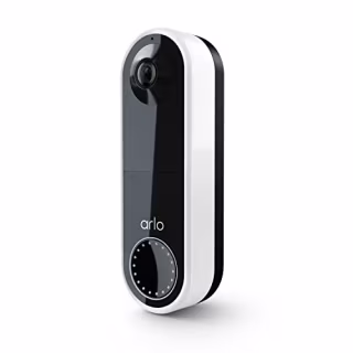 Arlo Essential Video Doorbell - HD Video, 180? View, Night Vision, 2 Way Audio, Direct to Wi-Fi No Hub Needed, Wire Free or Wired, White - AVD2001