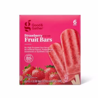 Frozen Strawberry Fruit Bars