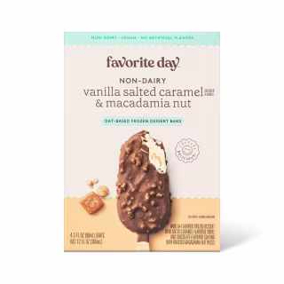 Vegan Vanilla and Salted Caramel Frozen Dessert Bar