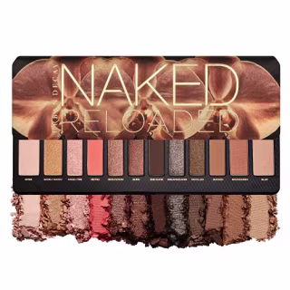 URBAN DECAY Naked Reloaded Eyeshadow Palette, 12 Universally Flattering Neutral Shades - Ultra-Blendable, Rich Colors with Velvety Texture - Set Includes Mirror