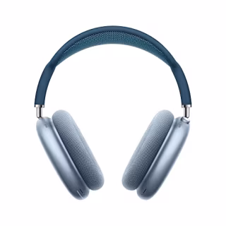 Apple AirPods Max Wireless Over-Ear Headphones. Active Noise Cancelling, Transparency Mode, Spatial Audio, Digital Crown for Volume Control. Bluetooth Headphones for iPhone - Sky Blue