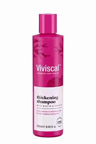 Viviscal Thickening Shampoo, Formulated With Biotin And Keratin, Fortified With Marine Collagen And Seaweed Extract, Strengthens And Reduces Breakage, Healthier Looking Hair 250ml (8.45 fl. oz.)