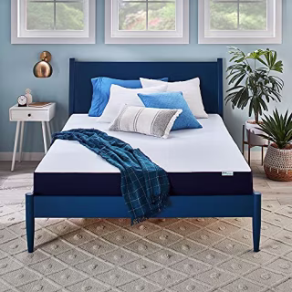 Sleep Innovations Marley 10 Inch Cooling Gel Memory Foam Mattress with Airflow Channel Foam for Breathability, Full Size, Bed in a Box, Medium Firm Support