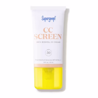 Supergoop! CC Screen, 306W - 1.6 fl oz - 100% Mineral Color-Correcting Cream - All In One Tinted Moisturizer, Concealer & Buildable Coverage Foundation - With Broad Spectrum SPF 50 Sunscreen