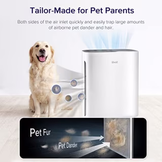 LEVOIT Air Purifiers for Home Large Room Bedroom Up to 1110 Ft? with Air Quality and Light Sensors, Smart WiFi, Washable Filters, H13 True HEPA Filter Removes 99.97% of Allergy, Pet Hair, Vital100S