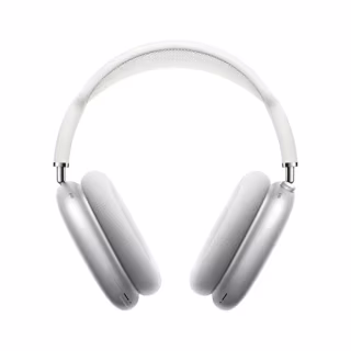 Apple AirPods Max Wireless Over-Ear Headphones. Active Noise Cancelling, Transparency Mode, Spatial Audio, Digital Crown for Volume Control. Bluetooth Headphones for iPhone - Silver