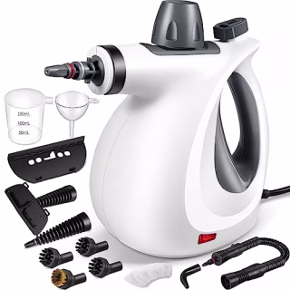 Pressurized Handheld Multi-Surface Natural Steam Cleaner with 12 pcs Accessories, Multi-Purpose Steamer for Home Use, Steamer for Cleaning Floor, Upholstery, Grout and Car