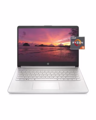 HP 14 Laptop, AMD Ryzen 5 5500U, 8 GB RAM, 256 GB SSD Storage, 14-inch Full HD Display, Windows 11 Home, Thin & Portable, Micro-edge & Anti-glare Screen, Long Battery Life (14-fq1025nr, 2021)