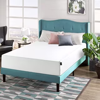 Zinus 12 Inch Green Tea Memory Foam Mattress / CertiPUR-US Certified / Bed-in-a-Box / Pressure Relieving, Queen, White