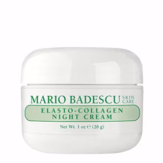 Mario Badescu Elasto-Collagen Night Cream, Anti Aging Collagen Cream for Dry or Sensitive Skin, Facial Skin Care Infused with Vitamin E Moisturizer, 1 Oz