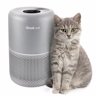 LEVOIT Pet Air Purifiers for Allergies in Home Bedroom, Hepa and Efficient Activated Carbon Filter for Hair Dander Odors, Captures Smoke, Dust, Mold, Pollen, Pet Lock, Sleep Mode, Core P350, Grey