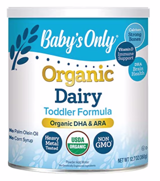 Baby's Only Organic Dairy with DHA &amp; ARA Toddler Formula, 12.7 Oz (Pack of 1) | | USDA Organic | Clean Label Project Verified | Brain &amp; Eye Health