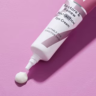 No7 Restore & Renew Multi Action Eye Cream - Skin Renewing Under Eye Cream for Puffiness and Dark Circles - Eye Moisturizing Brightening Cream for Anti Wrinkles + Skin Firming (15ml)