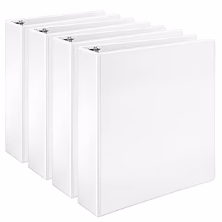 Amazon Basics 3 Ring Binders (Set of 4)
