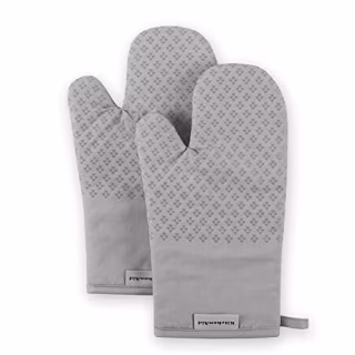 KitchenAid Asteroid Oven Mitt 2-Pack Set, Black, 7"x12.5"