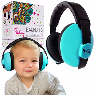 Friday 7Care Baby Ear Protection Noise Cancelling Headphones for Ages 0-24 Months, Blue