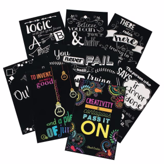 S&amp;S(R) Worldwide Motivational Velvet Art Posters, 8ct.
