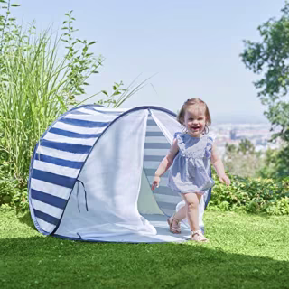 Babymoov Anti-UV Marine Tent UPF 50+ Sun Protection with Pop Up System for Easy Use & Transport (Summer 2023 Edition), Navy